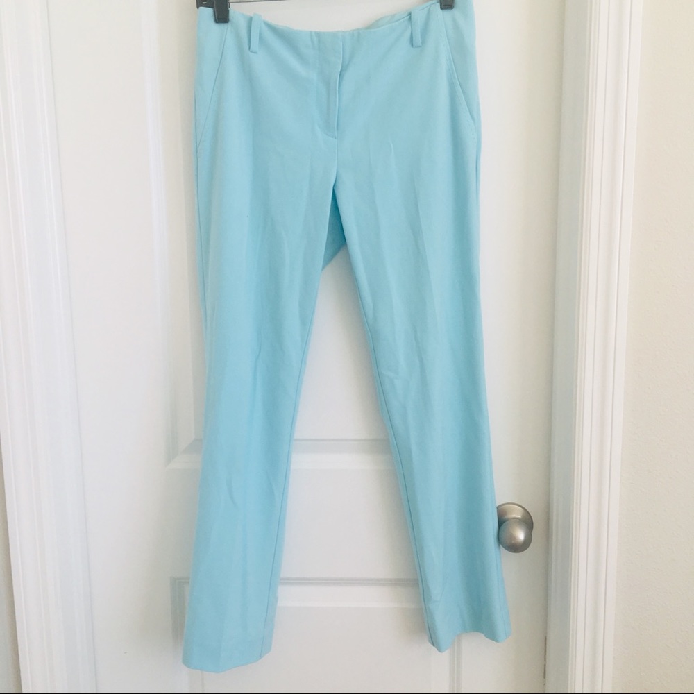 New York & Company sky blue color stretch ankle length pants size 2 - Picture 2 of 5
